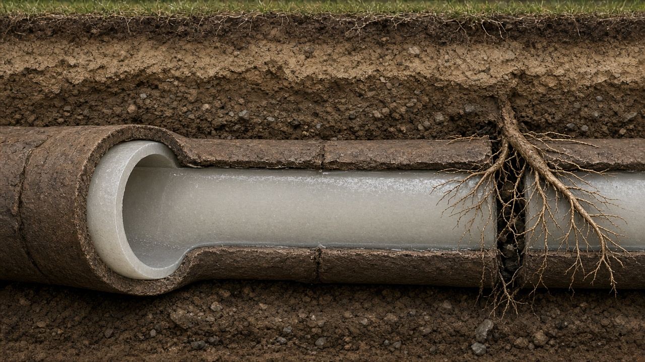 Illustration: pipe lining (cipp) on a residential sewer line